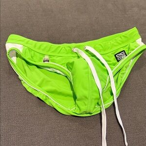 Classic Men's Green Swim Briefs